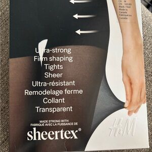 H&M Black Sheertex Tights